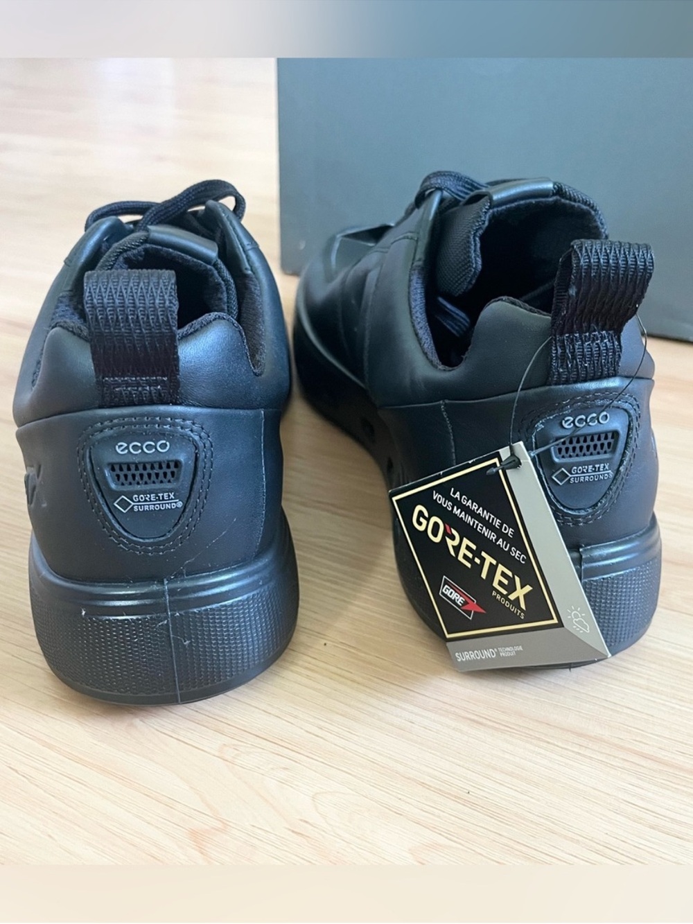 ECCO STREET 720 M Black leather Mens 9.5 US # 520814 - Picture 7 of 10